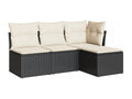 Black Woven Resin Wicker Outdoor Furniture Set - dlz1766461304319