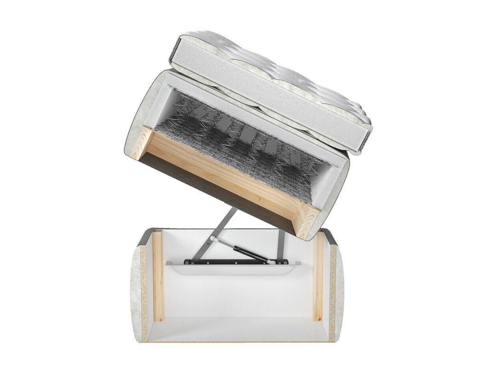 Beige Bed, 160 x 200 cm