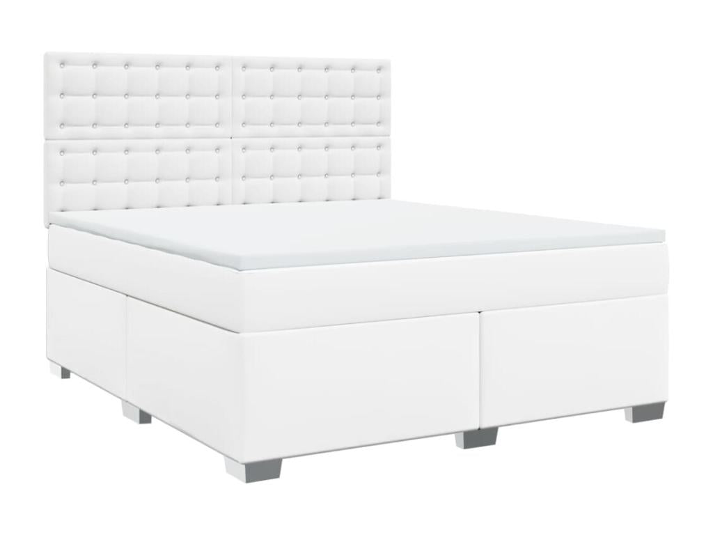 White Faux Leather Mattress, 180 x 200 cm