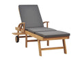 Brown Lounge Chair, 195 x 59.5 x 52.5 cm