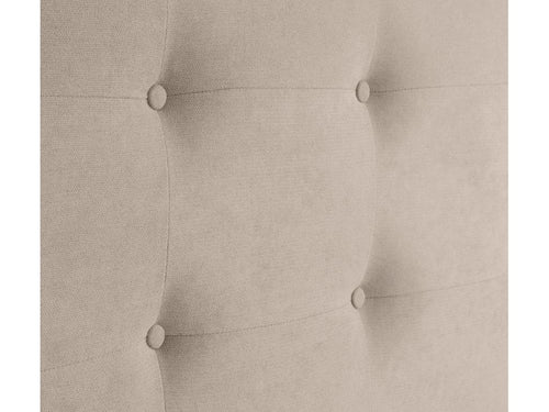 Beige Fabric Bed, 95 x 115 cm