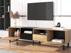 Natural Oak Wood TV Stand