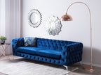 Blue Velvet Sofa