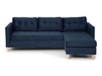 Blue Velvet Sofa - dlz1766461799570