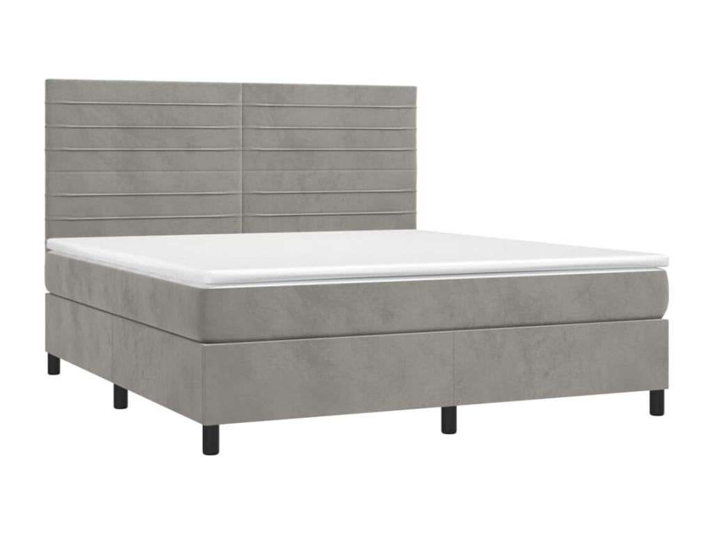 Gray Velvet Mattress, 160 x 200 cm
