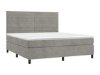 Gray Velvet Mattress, 160 x 200 cm
