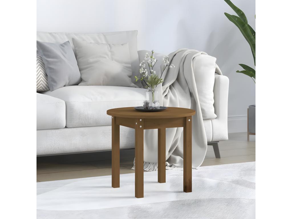 Brown Solid Wood Coffee Table, 45 x 40 cm