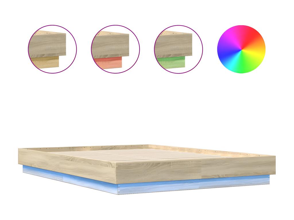 Brown Oak Wood Mattress, 120 x 200 cm