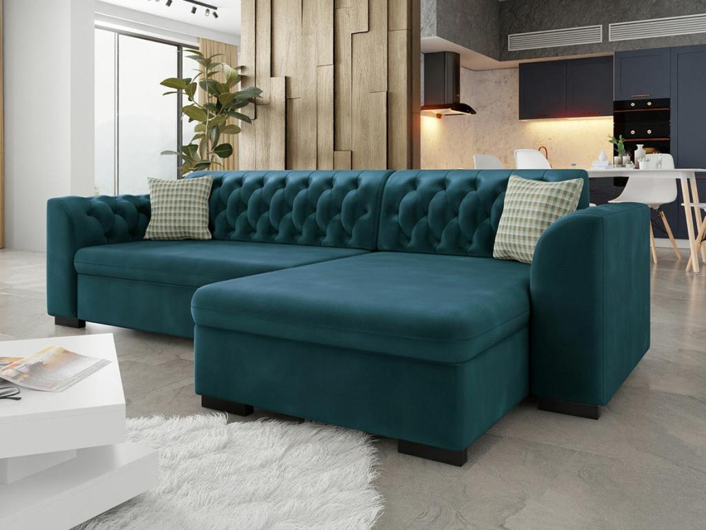 Blue Sofa, 275 x 154 x 82 cm