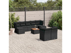 Black Woven Resin Wicker Outdoor Furniture Set - dlz1766461534780