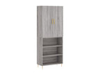 Gray Engineered Wood Sideboard, 69.5 x 34 x 180 cm