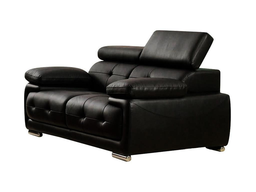 Black Leather Sofa