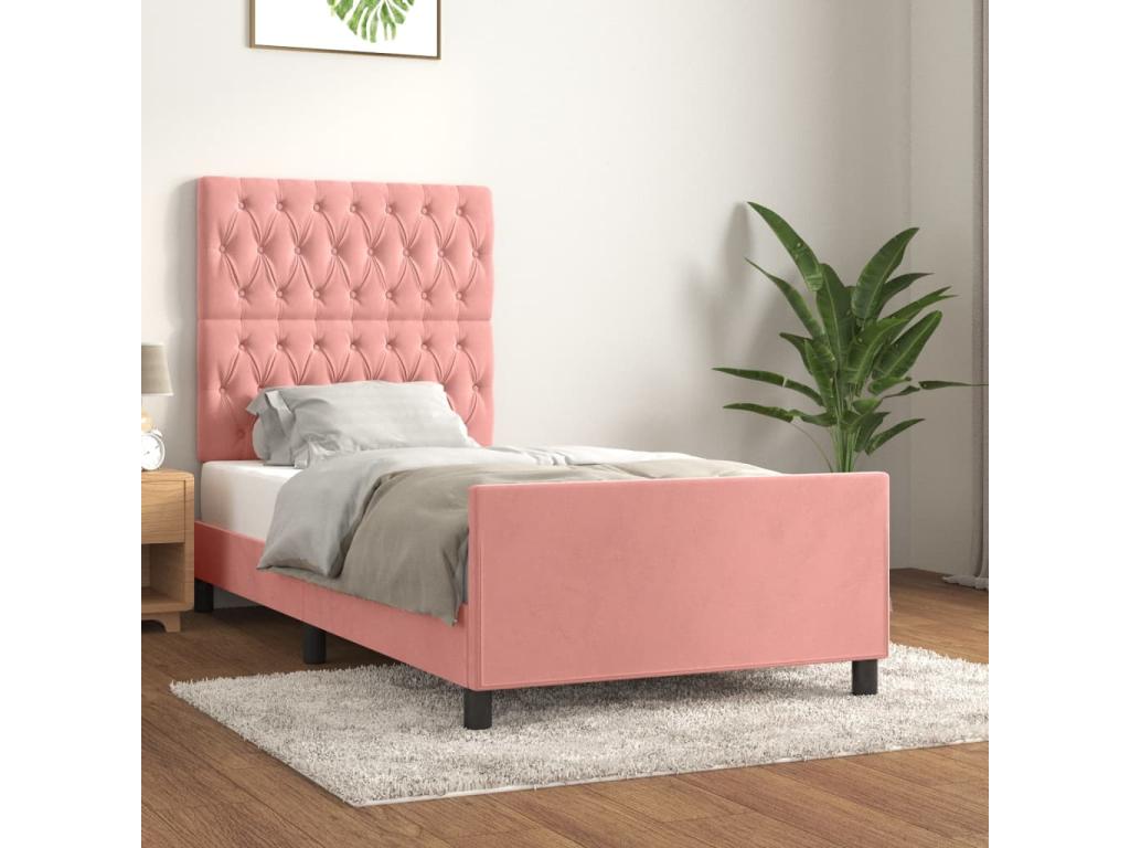 Velvet Bed Frame, 90 x 190 cm