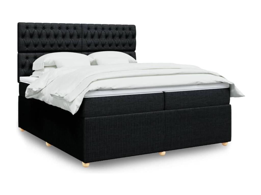 Black Fabric Mattress, 200 x 200 cm