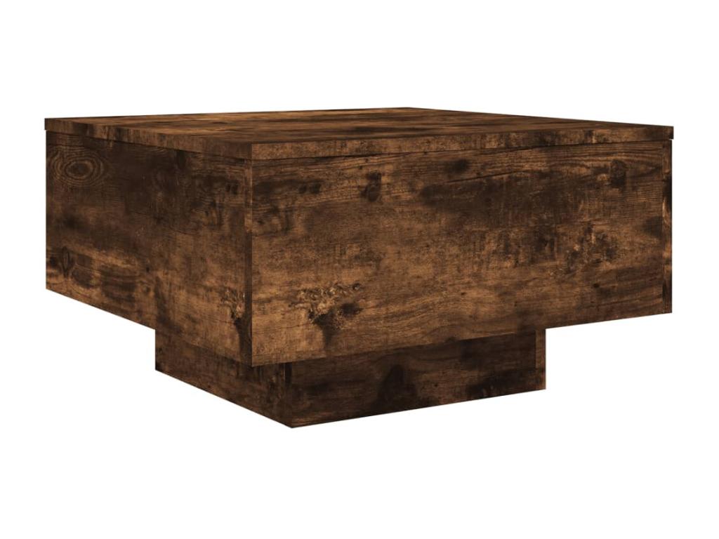 Brown Engineered Wood Coffee Table, 55 x 55 x 31 cm