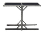 Anthracite Glass Table, 110 x 53 x 72 cm
