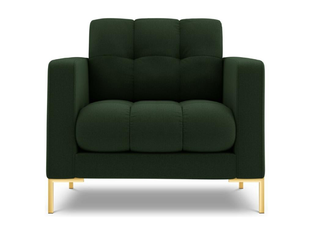 Green Fabric Accent Chair, 87 x 92 x 75 cm