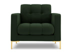 Green Fabric Accent Chair, 87 x 92 x 75 cm