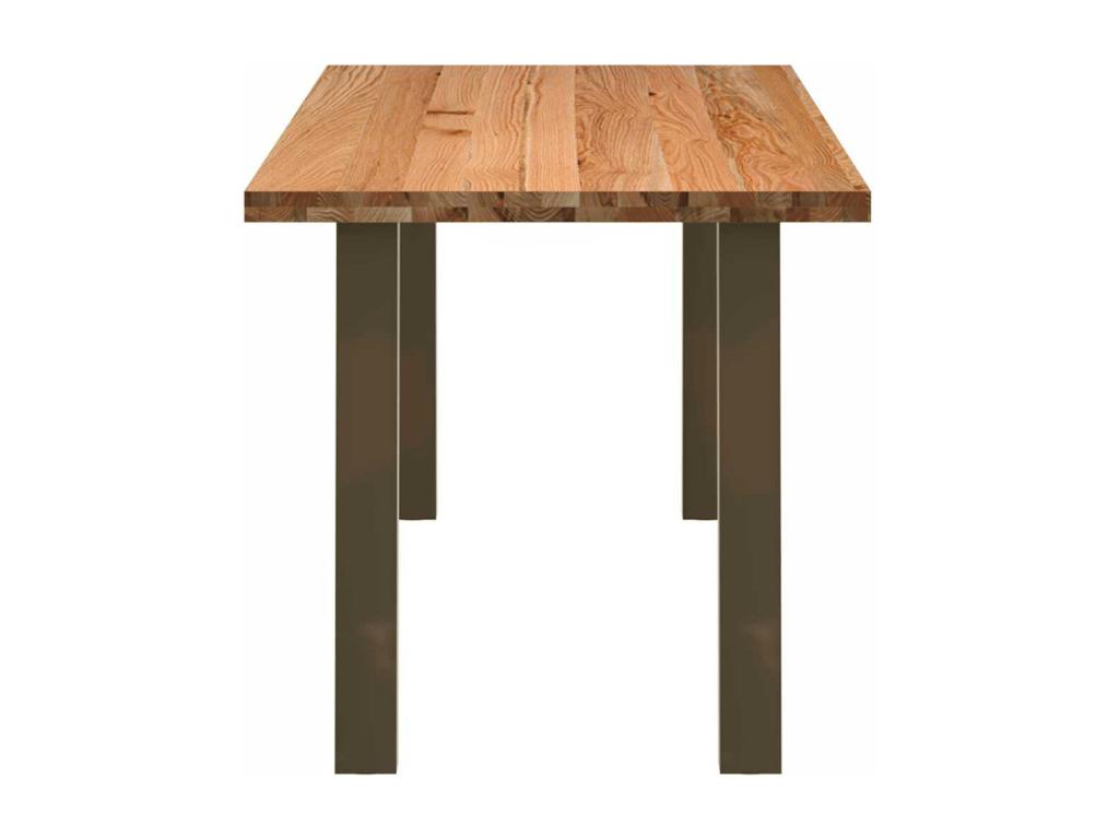 Brown Oak Wood Dining Table - dlz1766461220914