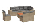 Beige Woven Resin Wicker Outdoor Furniture Set - dlz1766460984234