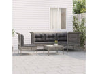 Gray Woven Resin Wicker Outdoor Furniture Set - dlz1766461605764