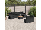 Black Woven Resin Wicker Outdoor Furniture Set - dlz1766461112927