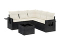 Black Woven Resin Wicker Outdoor Furniture Set - dlz1766461802027
