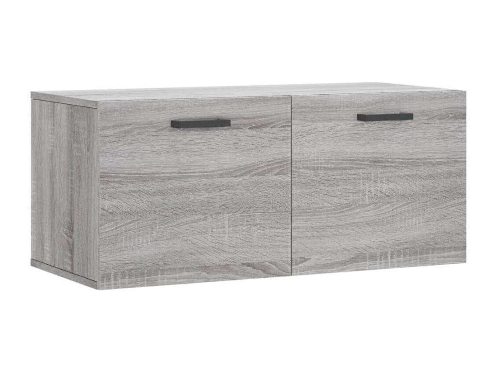 Gray Engineered Wood Wardrobe, 80 x 36.5 x 35 cm