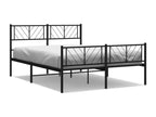 Black Metal Bed Frame, 135 x 190 cm