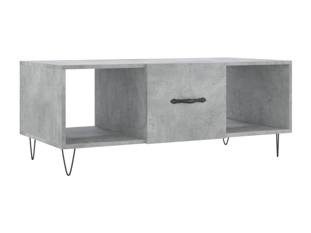 Gray Engineered Wood Coffee Table, 102 x 50 x 40 cm
