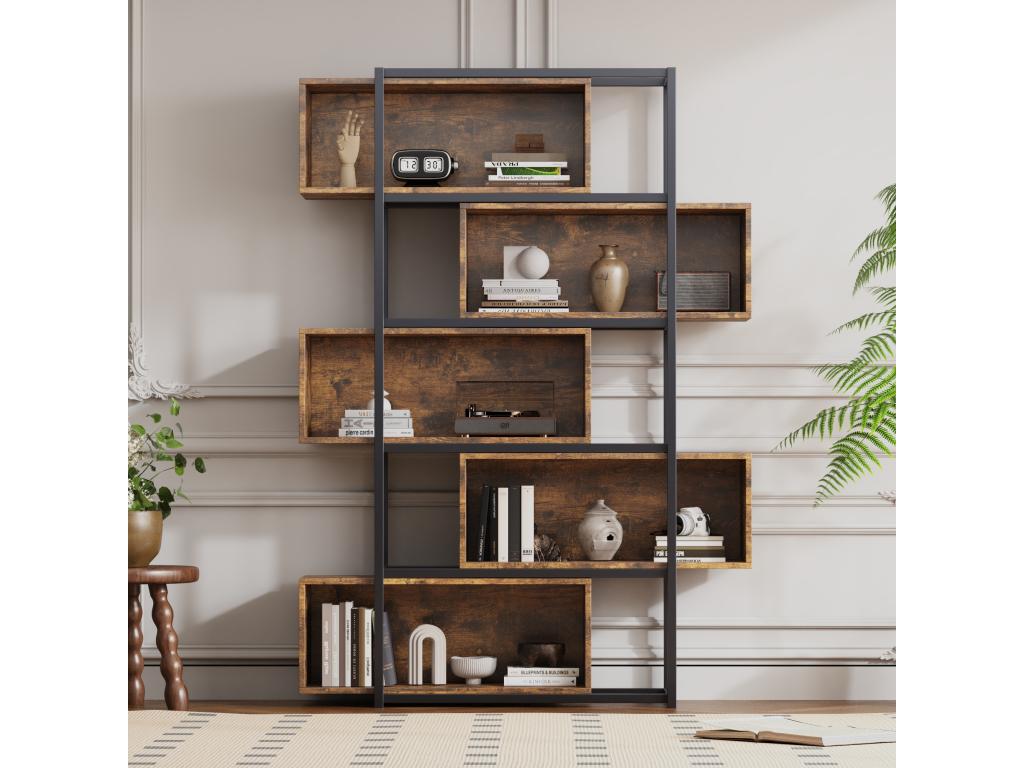 Natural Bookcase, 121 x 35 x 176 cm