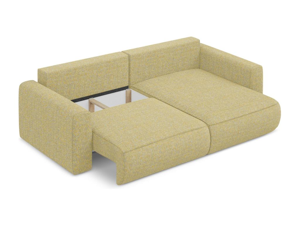 Brown Fabric Sofa Bed