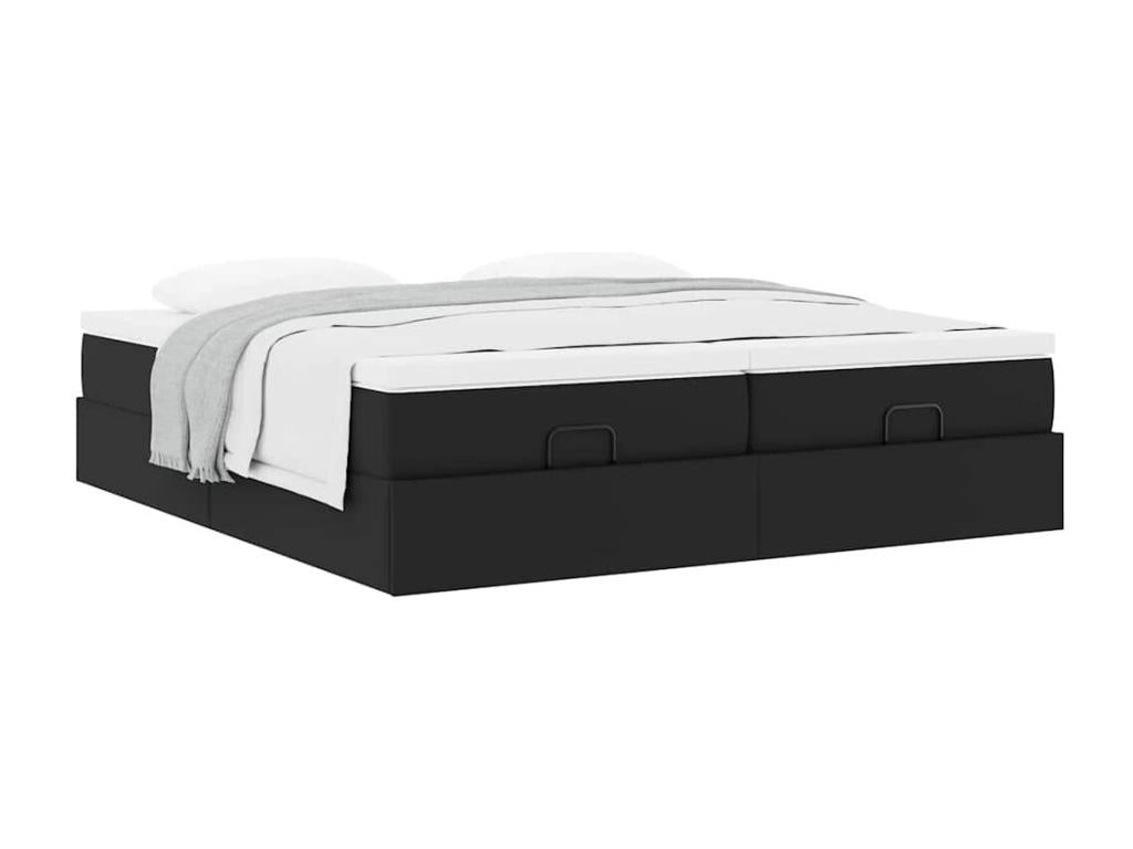 Black Faux Leather Mattress, 200 x 200 cm