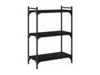 Black Engineered Wood Bookcase, 60 x 30 x 86 cm
