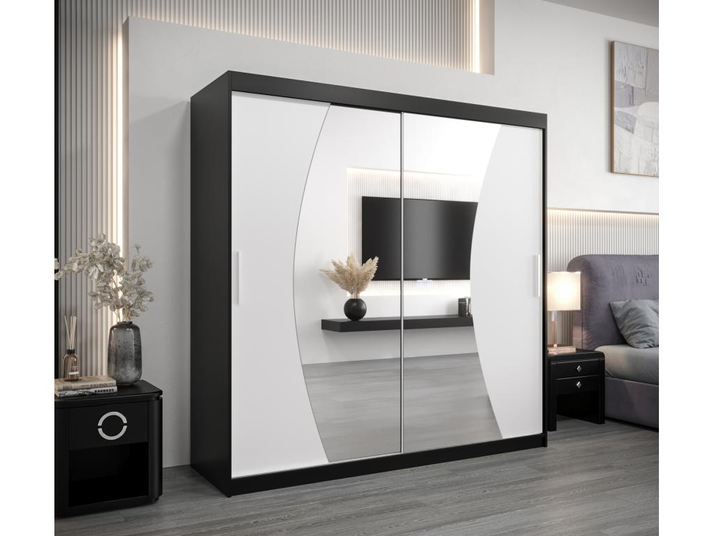 Black Wardrobe, 200 x 62 x 200 cm