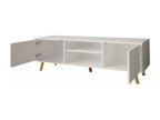 White TV Stand, 140 x 42 x 40 cm