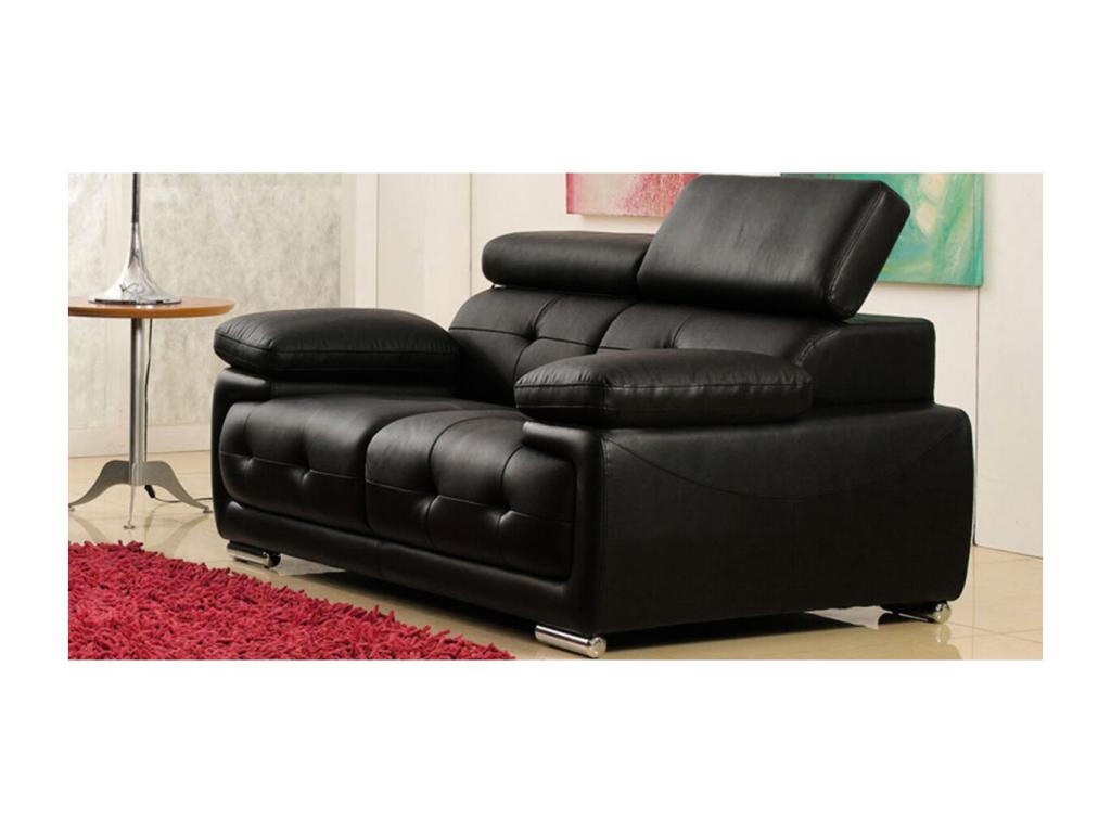 Black Leather Sofa