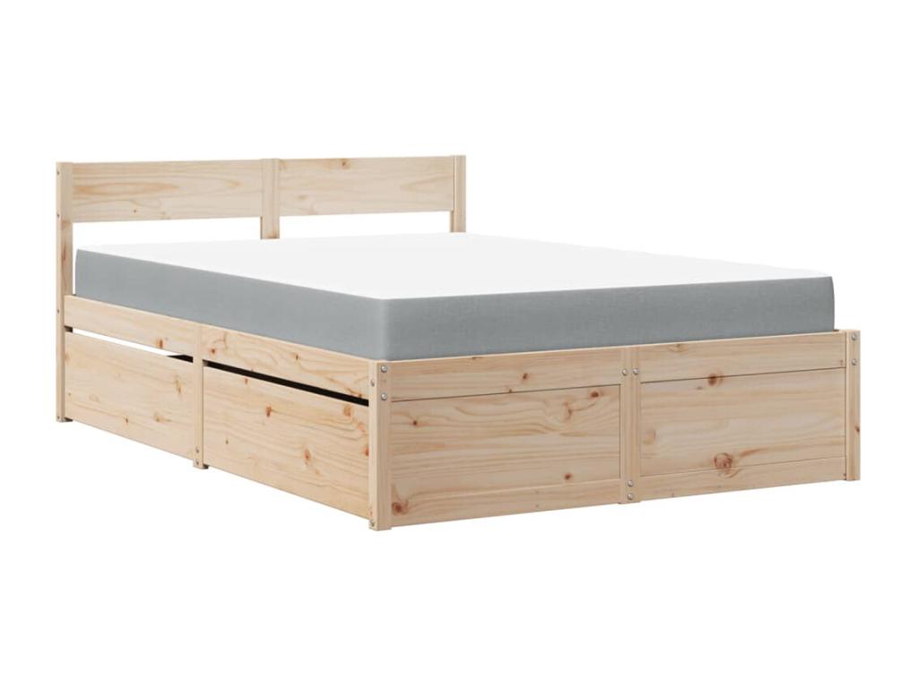 Brown Solid Wood Mattress, 120 x 190 cm