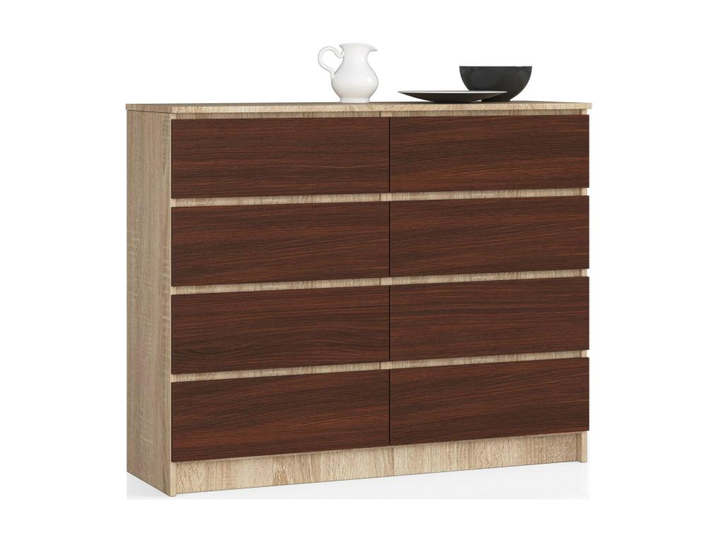 Natural Oak Wood Dresser, 120 x 40 x 99 cm