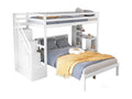 White Solid Wood Bed, 90 x 200 cm