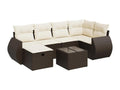 Brown Woven Resin Wicker Outdoor Furniture Set - dlz1766461361807
