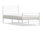 White Metal Bed Frame, 100 x 200 cm