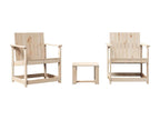 Natural Solid Wood Outdoor Furniture Set