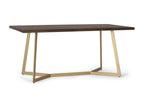 Brown Dining Table, 76 x 90 x 170 cm
