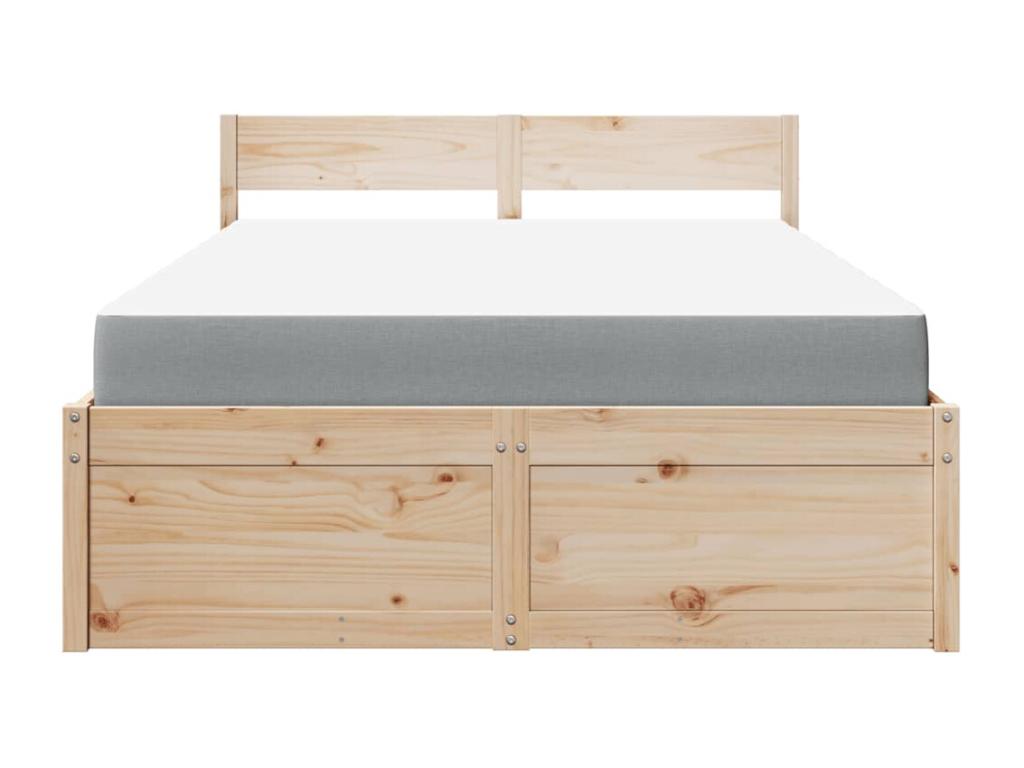Brown Solid Wood Mattress, 120 x 190 cm