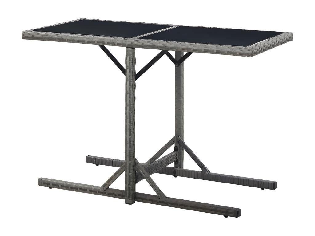 Anthracite Glass Table, 110 x 53 x 72 cm