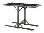 Anthracite Glass Table, 110 x 53 x 72 cm