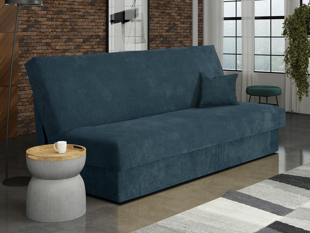 Blue Sofa Bed, 80 x 175 x 80 cm
