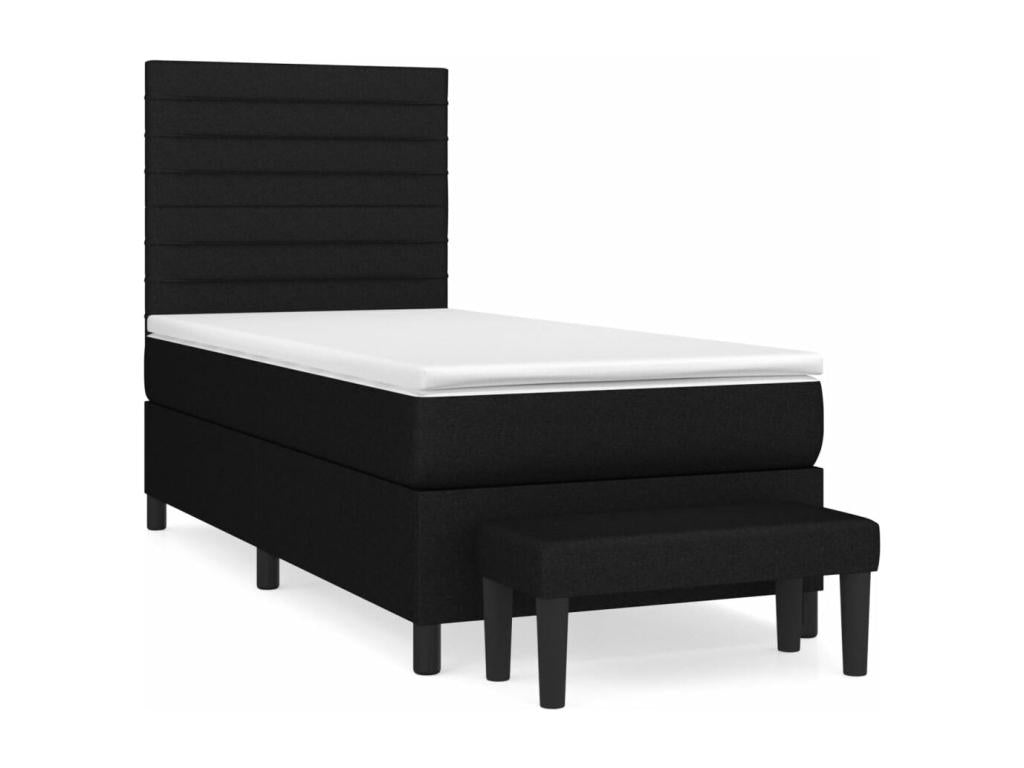 Black Fabric Mattress, 100 x 200 cm