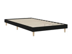 Black Engineered Wood Bed Frame, 90 x 200 cm